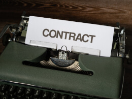 Image of a transcribed contract